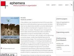 Sites similar to ephemerajournal.org