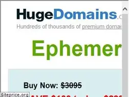 Sites similar to ephemeralproject.com