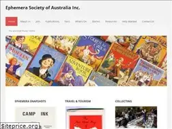 Sites similar to ephemerasociety.org.au