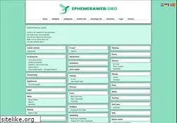 Sites similar to ephemeraweb.org