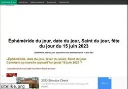 Sites similar to ephemeride-jour.fr