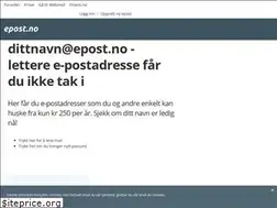 Sites similar to epost.no