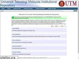Sites similar to eprints.utm.my