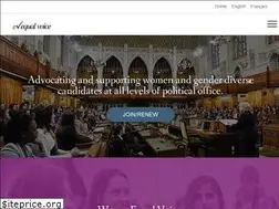 Sites similar to equalvoiceinpolitics.ca