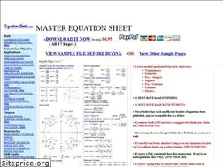 Sites similar to equationsheets.com