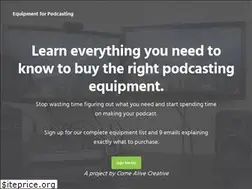 Sites similar to equipmentforpodcasting.com
