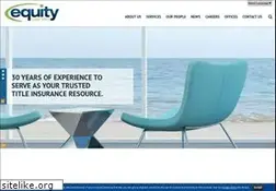 Sites similar to equitylandtitle.com