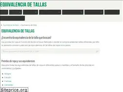 Sites similar to equivalenciatallas.com