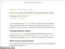 Sites similar to erajasekar.com