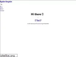 Sites similar to eraydin.github.io