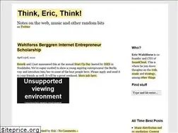 Sites similar to eric.wahlforss.com