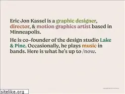 Sites similar to erickassel.com