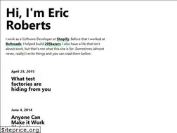 Sites similar to ericroberts.ca