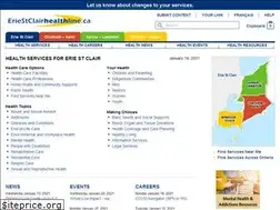 Sites similar to eriestclairhealthline.ca