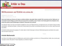 Sites similar to erklaer-es-oma.de