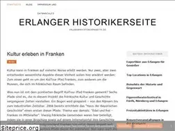 Sites similar to erlangerhistorikerseite.de