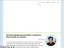 Sites similar to ernaehrungswissenschaften.net