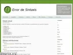 Sites similar to errordesintaxis.es
