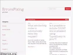 Sites similar to errorsfixing.com