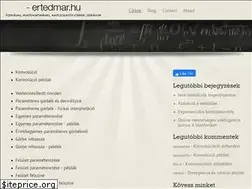 Sites similar to ertedmar.hu