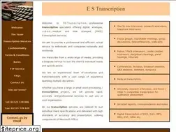 Sites similar to es-transcription.co.uk