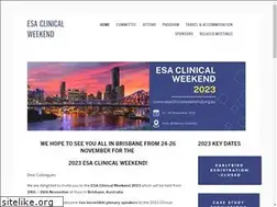 Sites similar to esaclinicalweekend.org.au