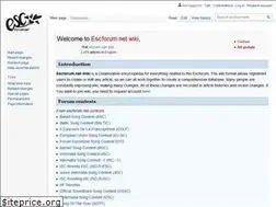Sites similar to escforumwiki.com