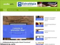 Sites similar to escolhacerto.com.br
