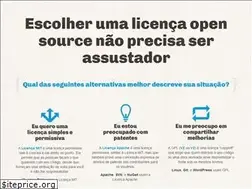 Sites similar to escolhaumalicenca.com.br