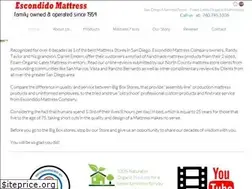 Sites similar to escondidomattress.com