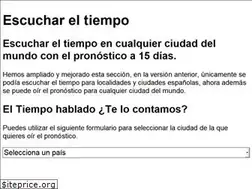 Sites similar to escuchar.tutiempo.net