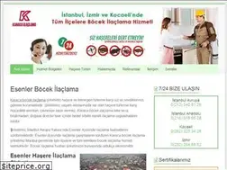 Sites similar to esenlerbocekilaclama.net