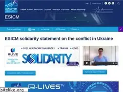 Sites similar to esicm.org