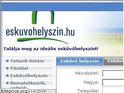 Sites similar to eskuvohelyszin.hu