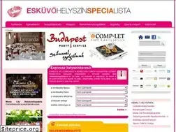 Sites similar to eskuvohelyszin.specia.hu