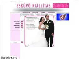 Sites similar to eskuvokiallitas.hu