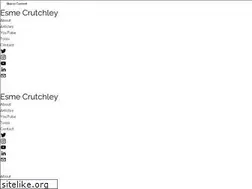 Sites similar to esmecrutchley.com