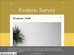 Sites similar to esotericsurvey.blogspot.com