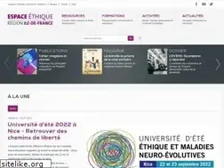 Sites similar to espace-ethique.org