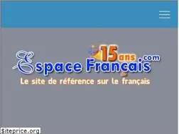 Sites similar to espacefrancais.info