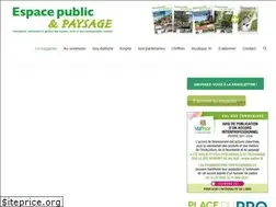 Sites similar to espacepublicetpaysage.com