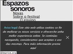 Sites similar to espazossonoros.org