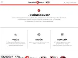 Sites similar to especialistasopticos.com.mx