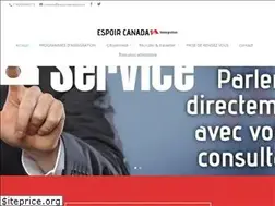 Sites similar to espoircanada.com