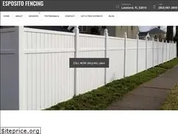 Sites similar to espositofencing.com