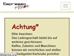 Sites similar to espressoandmore.de