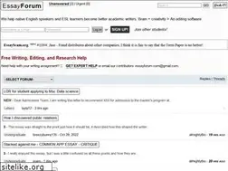 Sites similar to essayforum.com
