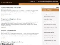 Sites similar to essayreviewed.com