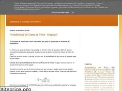 Sites similar to estadisticaperu.blogspot.com
