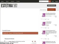 Sites similar to estetikajournal.org